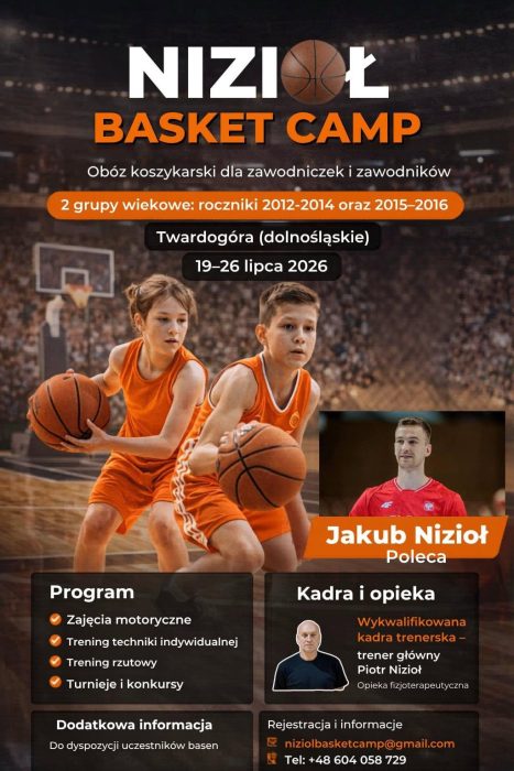 Nizioł Basket Camp - obóz koszykarski dla dzieci